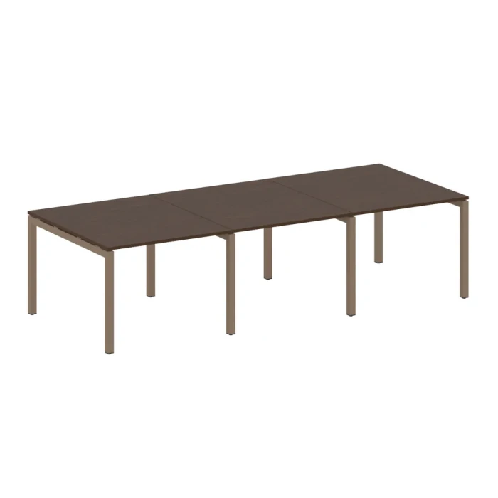 50БП.ПРГ-3.1 (Венге цаво/Мокко) Переговорный стол на П-образном м/к