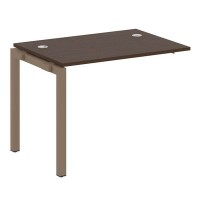 Metal System Quattro 5x5 50БП.ПРС-СП-1.1 (Венге цаво/Мокко) Проходной наборный элемент рабочей станции на П-образном м/к