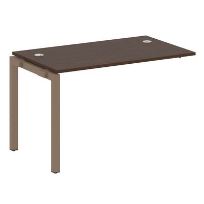 Metal System Quattro 5x5 50БП.ПРС-СП-1.2 (Венге цаво/Мокко) Проходной наборный элемент рабочей станции на П-образном м/к