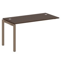 Metal System Quattro 5x5 50БП.ПРС-СП-1.3 (Венге цаво/Мокко) Проходной наборный элемент рабочей станции на П-образном м/к