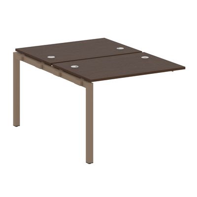 Metal System Quattro 5x5 50БП.ПРС-СП-2.1 (Венге цаво/Мокко) Проходной наборный элемент рабочей станции на П-образном м/к