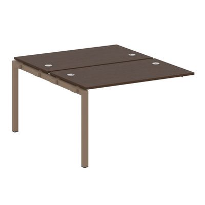 Metal System Quattro 5x5 50БП.ПРС-СП-2.2 (Венге цаво/Мокко) Проходной наборный элемент рабочей станции на П-образном м/к