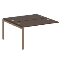 Metal System Quattro 5x5 50БП.ПРС-СП-2.3 (Венге цаво/Мокко) Проходной наборный элемент рабочей станции на П-образном м/к