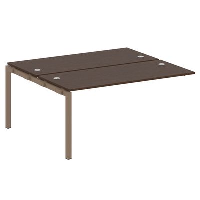 Metal System Quattro 5x5 50БП.ПРС-СП-2.4 (Венге цаво/Мокко) Проходной наборный элемент рабочей станции на П-образном м/к