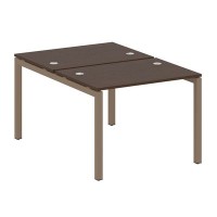 Metal System Quattro 5x5 50БП.РАС-СП-2.1 (Венге цаво/Мокко) Рабочая станция на П-образном м/к