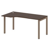 Metal System Quattro 5x5 50БП.СА-1 Л (Венге цаво/Мокко) Стол криволинейный левый на П-образном м/к