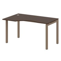 Metal System Quattro 5x5 50БП.СА-2 Л (Венге цаво/Мокко) Стол криволинейный левый на П-образном м/к