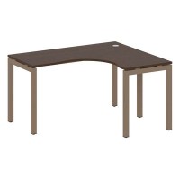 Metal System Quattro 5x5 50БП.СА-3 Пр (Венге цаво/Мокко) Стол криволинейный правый на П-образном м/к