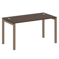 Metal System Quattro 5x5 50БП.СП-3 (Венге цаво/Мокко) Стол письменный на П-образном м/к