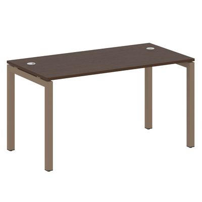 Metal System Quattro 5x5 50БП.СП-3 (Венге цаво/Мокко) Стол письменный на П-образном м/к