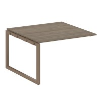 Metal System Quattro 5x5 50БО.ППРГ-2 (Вяз благородный/Мокко) Проходной наборный элемент переговорного стола на О-образном м/к