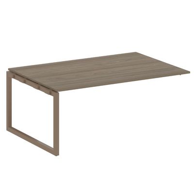 Metal System Quattro 5x5 50БО.ППРГ-5 (Вяз благородный/Мокко) Проходной наборный элемент переговорного стола на О-образном м/к