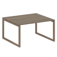 Metal System Quattro 5x5 50БО.ПРГ-1.3 (Вяз благородный/Мокко) Переговорный стол на О-образном м/к