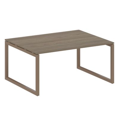 Metal System Quattro 5x5 50БО.ПРГ-1.4 (Вяз благородный/Мокко) Переговорный стол на О-образном м/к