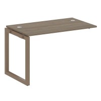 Metal System Quattro 5x5 50БО.ПРС-СП-1.2 (Вяз благородный/Мокко) Проходной наборный элемент рабочей станции на О-образном м/к