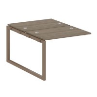 Metal System Quattro 5x5 50БО.ПРС-СП-2.1 (Вяз благородный/Мокко) Проходной наборный элемент рабочей станции на О-образном м/к