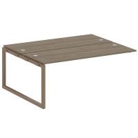 Metal System Quattro 5x5 50БО.ПРС-СП-2.5 (Вяз благородный/Мокко) Проходной наборный элемент рабочей станции на О-образном м/к