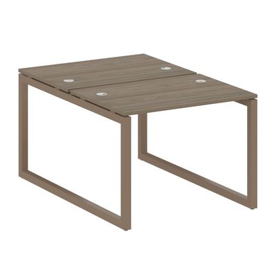 Metal System Quattro 5x5 50БО.РАС-СП-2.1 (Вяз благородный/Мокко) Рабочая станция на О-образном м/к