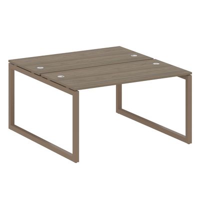 Metal System Quattro 5x5 50БО.РАС-СП-2.3 (Вяз благородный/Мокко) Рабочая станция на О-образном м/к