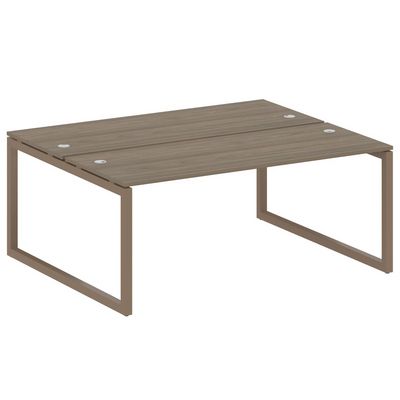 Metal System Quattro 5x5 50БО.РАС-СП-2.5 (Вяз благородный/Мокко) Рабочая станция на О-образном м/к