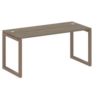 Metal System Quattro 5x5 50БО.СП-4 (Вяз благородный/Мокко) Стол письменный на О-образном м/к