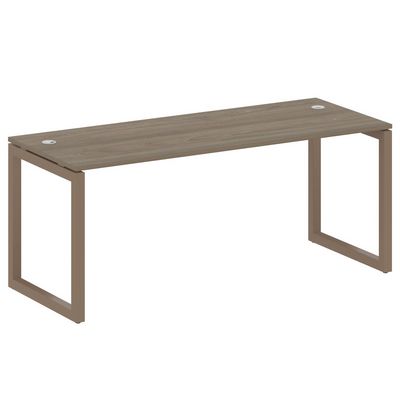 Metal System Quattro 5x5 50БО.СП-5 (Вяз благородный/Мокко) Стол письменный на О-образном м/к