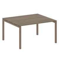 Metal System Quattro 5x5 50БП.ПРГ-1.3 (Вяз благородный/Мокко) Переговорный стол на П-образном м/к