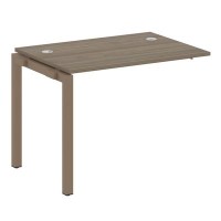 Metal System Quattro 5x5 50БП.ПРС-СП-1.1 (Вяз благородный/Мокко) Проходной наборный элемент рабочей станции на П-образном м/к