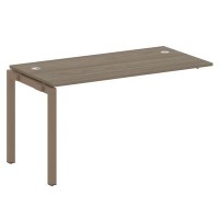 Metal System Quattro 5x5 50БП.ПРС-СП-1.3 (Вяз благородный/Мокко) Проходной наборный элемент рабочей станции на П-образном м/к