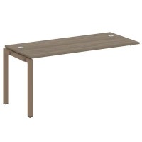 Metal System Quattro 5x5 50БП.ПРС-СП-1.4 (Вяз благородный/Мокко) Проходной наборный элемент рабочей станции на П-образном м/к