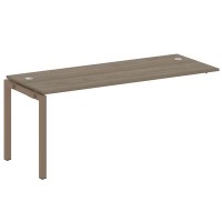 Metal System Quattro 5x5 50БП.ПРС-СП-1.5 (Вяз благородный/Мокко) Проходной наборный элемент рабочей станции на П-образном м/к