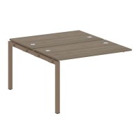 Metal System Quattro 5x5 50БП.ПРС-СП-2.2 (Вяз благородный/Мокко) Проходной наборный элемент рабочей станции на П-образном м/к