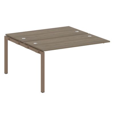 Metal System Quattro 5x5 50БП.ПРС-СП-2.3 (Вяз благородный/Мокко) Проходной наборный элемент рабочей станции на П-образном м/к