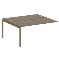 Metal System Quattro 5x5 50БП.ПРС-СП-2.4 (Вяз благородный/Мокко) Проходной наборный элемент рабочей станции на П-образном м/к