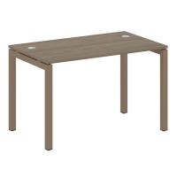 Metal System Quattro 5x5 50БП.СП-2 (Вяз благородный/Мокко) Стол письменный на П-образном м/к