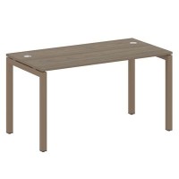 Metal System Quattro 5x5 50БП.СП-3 (Вяз благородный/Мокко) Стол письменный на П-образном м/к