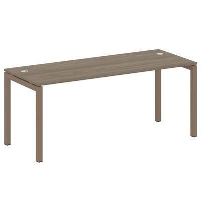 Metal System Quattro 5x5 50БП.СП-5 (Вяз благородный/Мокко) Стол письменный на П-образном м/к