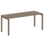 Metal System Quattro 5x5 50БП.СП-5 (Вяз благородный/Мокко) Стол письменный на П-образном м/к