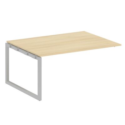 Metal System Quattro 5x5 50БО.ППРГ-4 (Акация лорка/Серый) Проходной наборный элемент переговорного стола на О-образном м/к