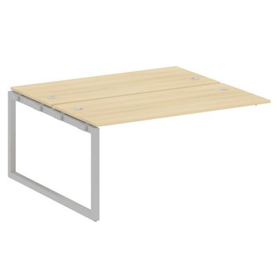 Metal System Quattro 5x5 50БО.ПРС-СП-2.4 (Акация лорка/Серый) Проходной наборный элемент рабочей станции на О-образном м/к