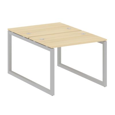 Metal System Quattro 5x5 50БО.РАС-СП-2.1 (Акация лорка/Серый) Рабочая станция на О-образном м/к