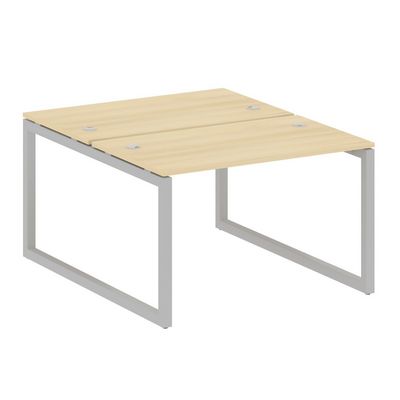 Metal System Quattro 5x5 50БО.РАС-СП-2.2 (Акация лорка/Серый) Рабочая станция на О-образном м/к