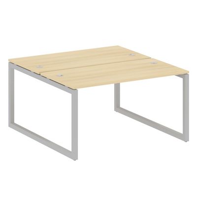 Metal System Quattro 5x5 50БО.РАС-СП-2.3 (Акация лорка/Серый) Рабочая станция на О-образном м/к