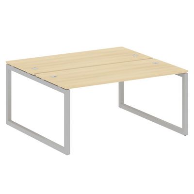 Metal System Quattro 5x5 50БО.РАС-СП-2.4 (Акация лорка/Серый) Рабочая станция на О-образном м/к