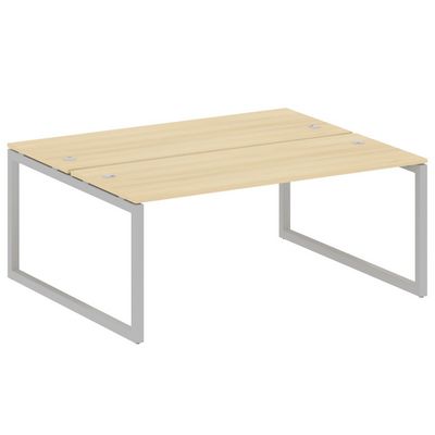 Metal System Quattro 5x5 50БО.РАС-СП-2.5 (Акация лорка/Серый) Рабочая станция на О-образном м/к