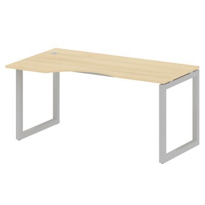 Metal System Quattro 5x5 50БО.СА-1 Л (Акация лорка/Серый) Стол криволинейный левый на О-образном м/к