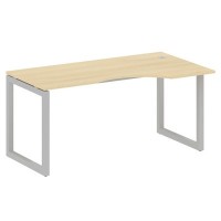 Metal System Quattro 5x5 50БО.СА-1 Пр (Акация лорка/Серый) Стол криволинейный правый на О-образном м/к