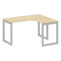 Metal System Quattro 5x5 50БО.СА-3 Пр (Акация лорка/Серый) Стол криволинейный правый на О-образном м/к