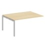 Metal System Quattro 5x5 50БП.ППРГ-4 (Акация лорка/Серый) Проходной наборный элемент переговорного стола на П-образном м/к
