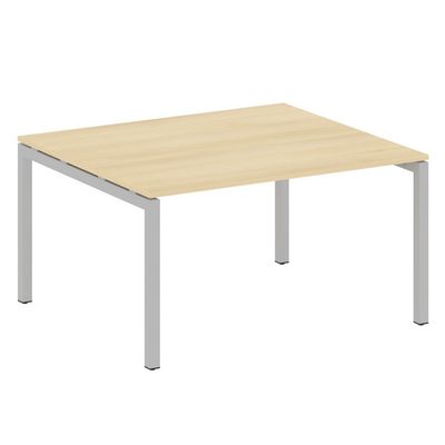 Metal System Quattro 5x5 50БП.ПРГ-1.3 (Акация лорка/Серый) Переговорный стол на П-образном м/к